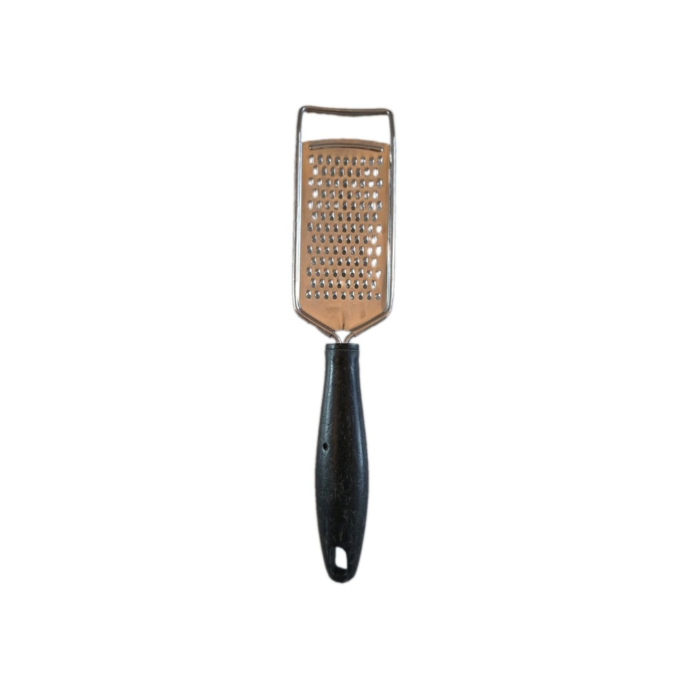 Vintage EKCO Stainless Steel Handheld Cheese Grater Zester Black‎ Handle USA